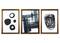 Hello Honey® Black and White Abstract Wood Framed Wall Décor Set